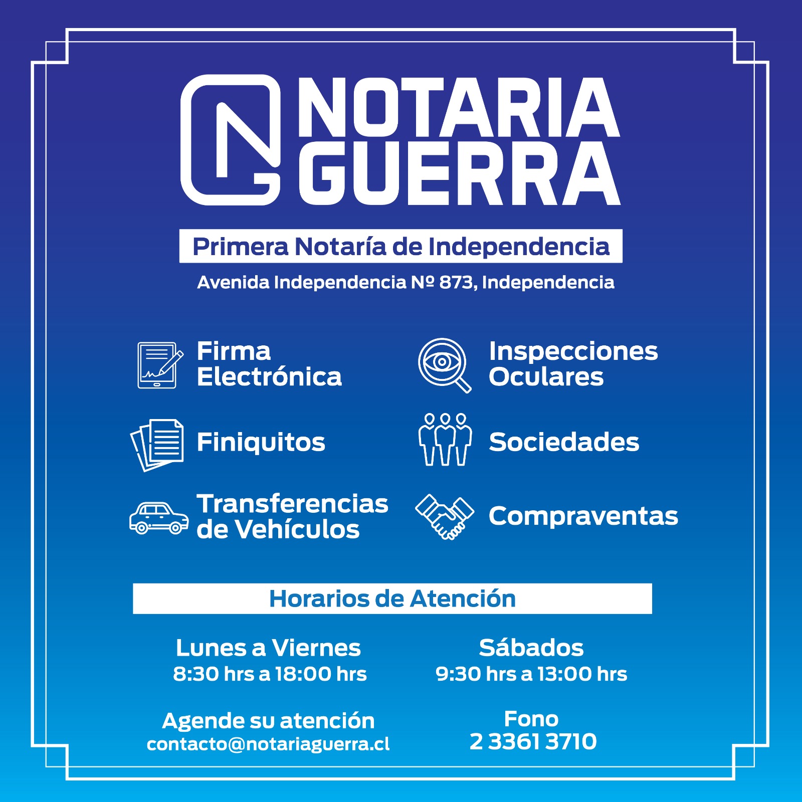 ¡Esta es la primera notaría de Independencia!
