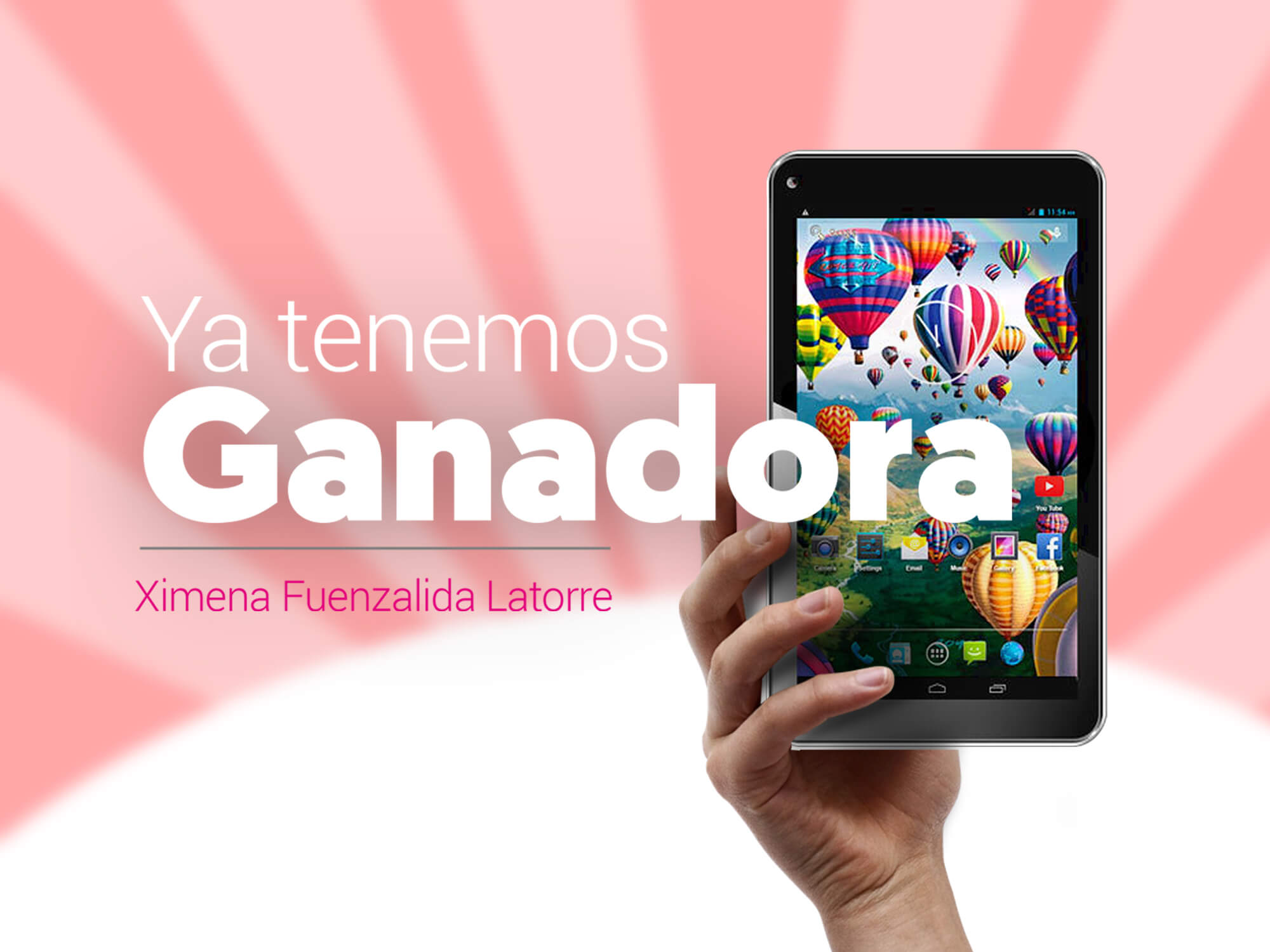 Ya tenemos ganadora del tablet de 1,3 GHz